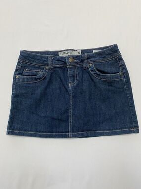 Sublevel Denim Mini Skirt Size S Y2K Indie Low Rise Jean Skirt